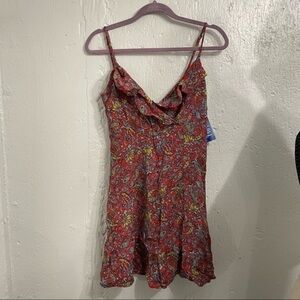 Lucy Love Red Paisley‎ Print Summer Sundress Small